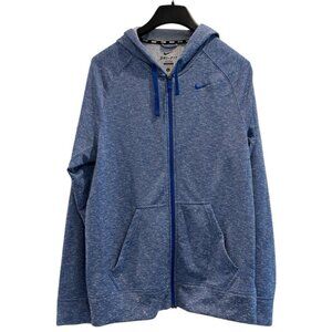 Nike Dri-FIT Full Zip Hoodie | Blue Lightweight‎ Jacket | Men’s S
